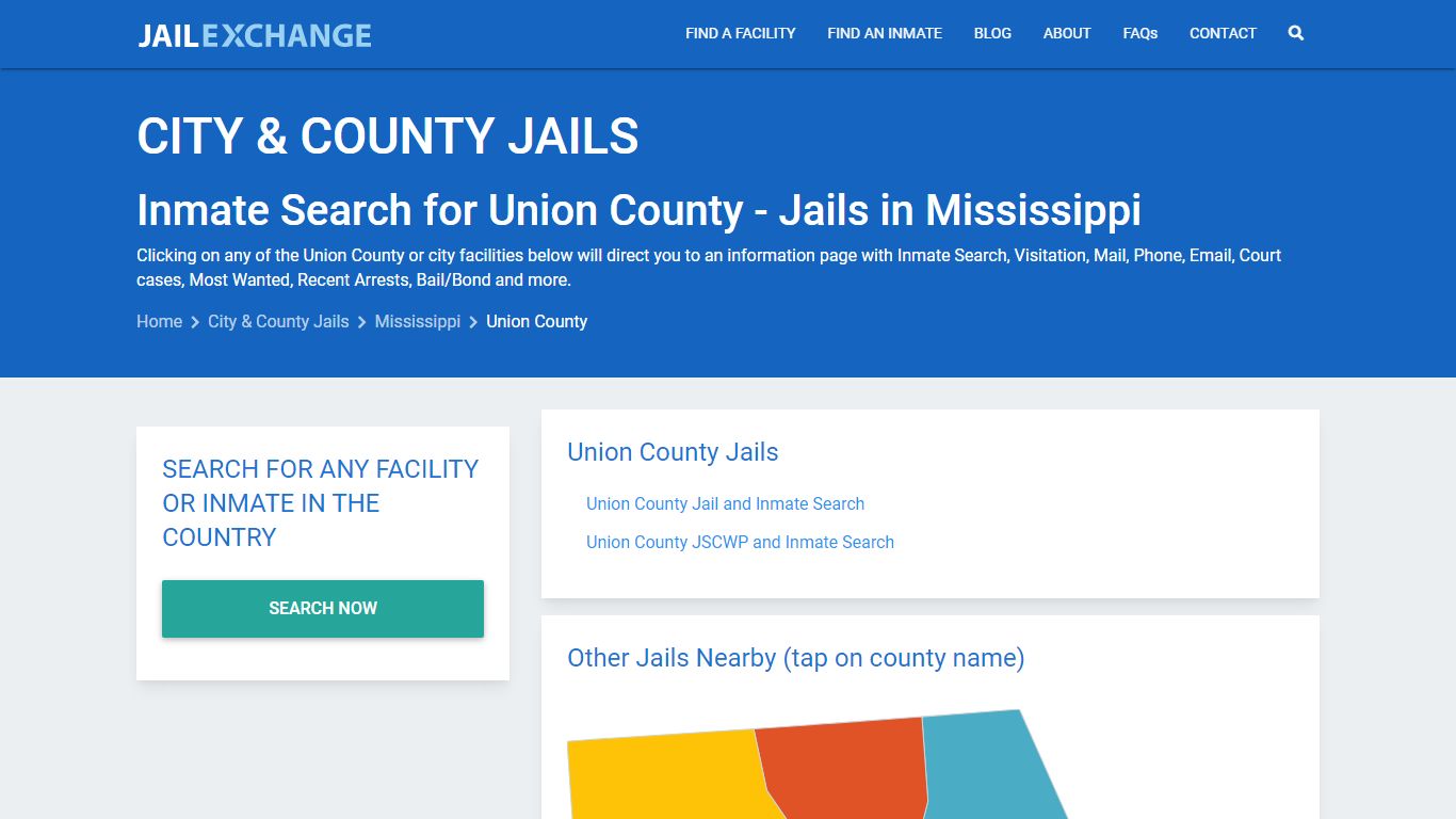 Inmate Search for Union County | Jails in Mississippi - Jail Exchange